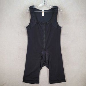 TopMelon Collection Black Stretch Scoop Neck Slimming Shape Body Zip Shapewear